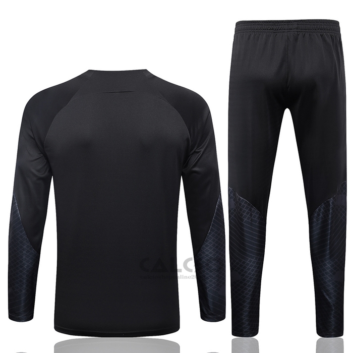 Tuta da Track di Felpa Paris Saint-Germain Jordan 2023-2024 Nero